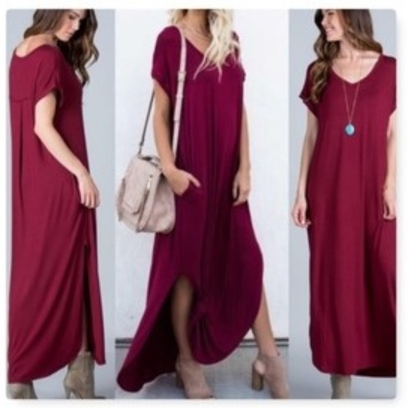 loose fit t shirt maxi dress